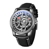 OBLVLO JM ROTOR Luxury Engine Watch with Miyota 8215 Automatic movement Jump Hour Mechanical Watch